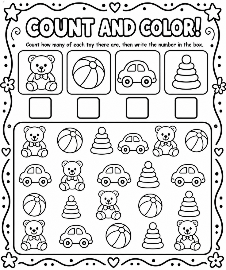 Count Color Activity Page Creator
