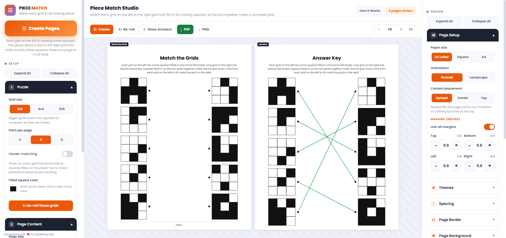 Piece Match Studio App